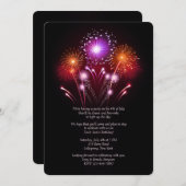 Invitation Fireworks (Devant / Derrière)