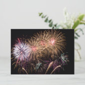 Invitation Fireworks / Carte Flat (Debout devant)