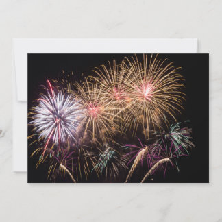 Invitation Fireworks / Carte Flat