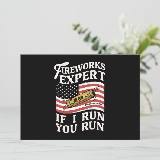 Invitation Fireworks Expert Si J'Exécute Vous Exécutez 4 juil (Debout devant)