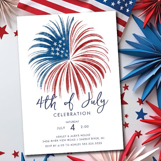 Invitation Fireworks Extravaganza 4 juillet