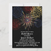 Invitation Fireworks Sky 4 juillet Fête des mariées (Devant)