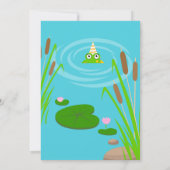 Invitation First birthday baby frog family party  (Dos)