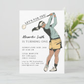 Invitation First Birthday Golf Party (Debout devant)