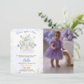Invitation First birthday party a Princess Castle Photo (Debout devant)