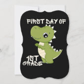 Invitation first day of school, first day of first grade (Devant)