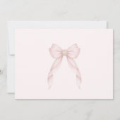 Invitation First Holy Communion Blush Pink Bow Christian (Dos)