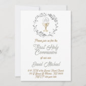 Invitation First Holy Communion boy (Devant)