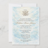 Invitation First Holy Communion Catholic Priest Host Angels (Dos)