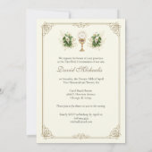 Invitation First Holy Communion Chalice Eucharist Calla Lily (Dos)