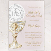 Invitation  First Holy Communion Chalice Host