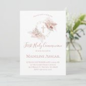 Invitation First Holy Communion girl (Debout devant)