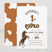 Invitation First Rodeo (Devant / Derrière)