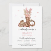 Invitation First Rodeo Birthday (Devant)