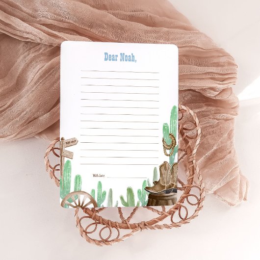 Invitation First Rodeo Pink Wild West Time Capsule Cards