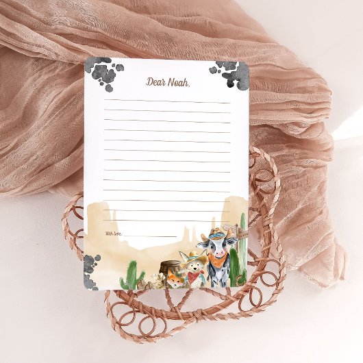 Invitation First Rodeo Rustic Wild West Time Capsule Cards