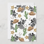 Invitation First Rodeo Rustic Wild West Time Capsule Cards (Dos)