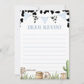 Invitation First Rodeo Time Capsule Card (Devant)