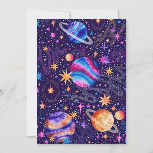 Invitation First Trip Around the Sun Galaxy Outer Space (Dos)