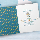 Invitation First Trip Around the Sun Space Birthday Photo