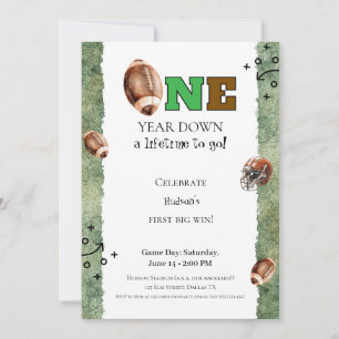 Invitation First Year Down • Anniversaire de 1 an 
