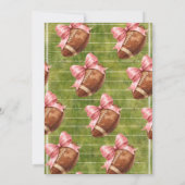 Invitation First Year Down Football Girly 1st Birthday (Dos)