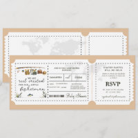 Fisherman Boarding Pass Boy Baby shower de voyage