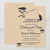 Invitation Fishing Retirement party (Devant / Derrière)
