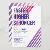 Invitation Fitness (Devant / Derrière)