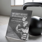 Invitation Fitness Crossfit Weight Exercice Anniversaire
