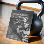 Invitation Fitness Crossfit Weight Exercice Anniversaire