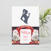 Invitation Fitness girl levant haltère (Debout devant)