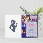 Invitation Fitness girl levant haltère (Debout devant)