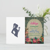 Invitation Fitness girl levant haltère (Debout devant)