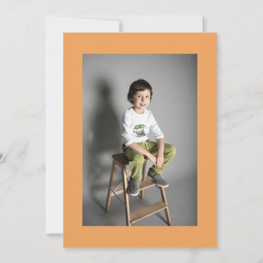 Invitation Five est une Vibe Éffrayante Photo Halloween 5e an (Dos)