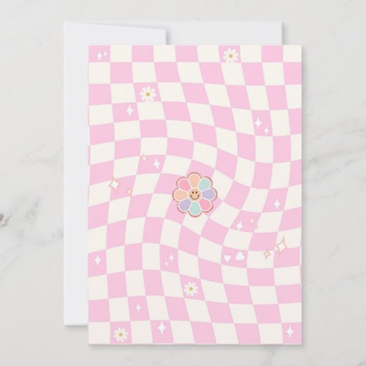 Invitation Five Is A Vibe Disco Rainbow 5th Birthday (Dos)