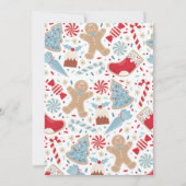 Invitation Five Is So Sweet Christmas Cookie Anniversaire fêt (Dos)