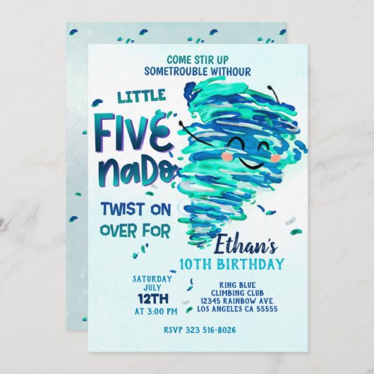 Invitation Fivenado (Devant / Derrière)