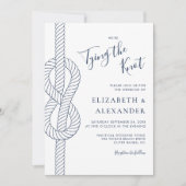 Invitation Fixer La Corde De Knot Mariage Nautique (Devant)