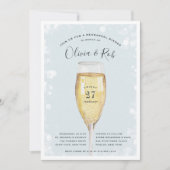 Invitation Fizzy Pop | Dîner de répétition en verre de champa (Devant)