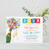 Invitation Fizzy Pop salue la fête de la Saint Sylvestre (Debout devant)