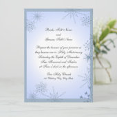 Invitation Flacon de neige - Hiver Ice bleu (Debout devant)