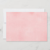 Invitation Flacon de neige rose et argent baby shower fille h (Dos)