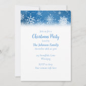 Invitation Flacon de Noël bleu (Devant)