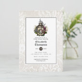 Invitation Flacon de potion florale et douche de mariée gothi (Debout devant)