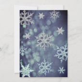 Invitation Flacons de neige frais d'hiver moderne 16 (Dos)