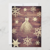 Invitation Flacons de neige frais d'hiver moderne 16 (Dos)