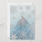 Invitation Flacons de neige frais d'hiver moderne 16 (Dos)