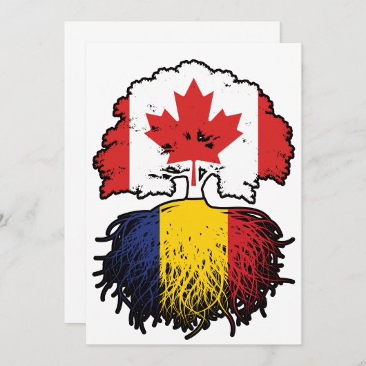 Invitation Flag des Trots du Canada (Devant / Derrière)