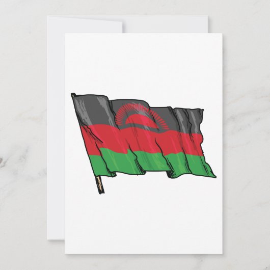 Invitation Flag Of Malawi (Devant)